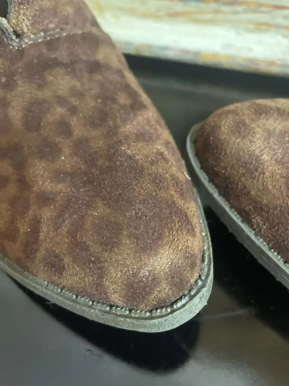 Coconuts by Matisse Addie Scalloped Leopard Print Booties Size 8M